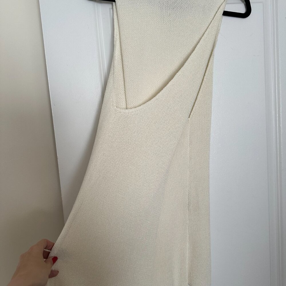 Proenza Schouler Twist Back Knit Tank - Size M - Cream - Picture 6 of 9